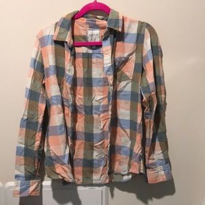 Blush and green and blue Flannel